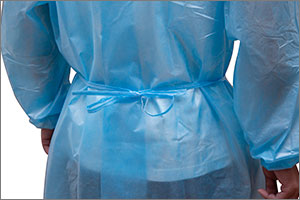 永霏M230連身式PP+PE膜一次性使用隔離衣圖片2