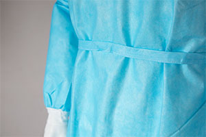 永霏M230連身式SS+PE膜一次性使用隔離衣圖片2