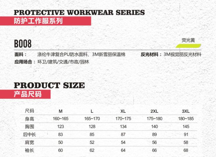 安大叔B008反光高效暖絨高示防寒服圖片2