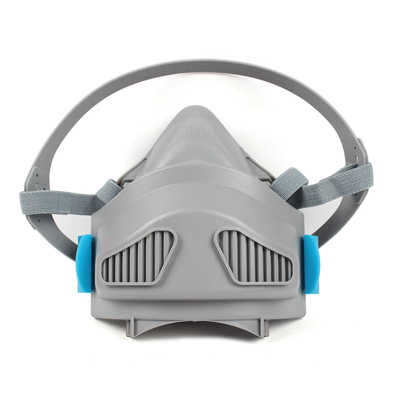 雙球3711單濾盒半面罩防塵面具圖片