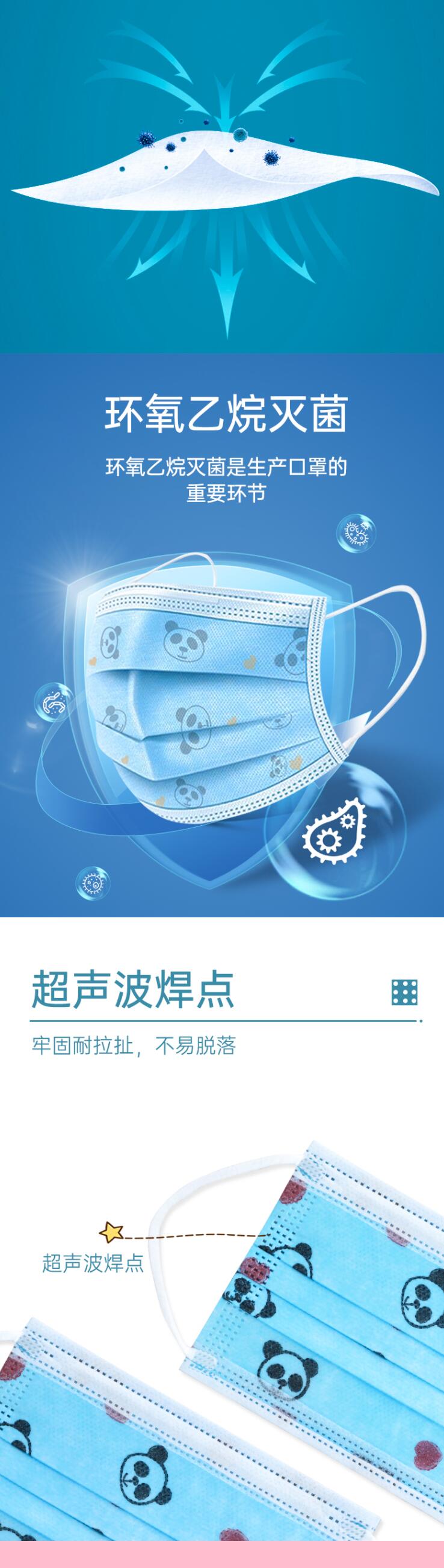 宇安控股兒童醫用外科口罩圖片2