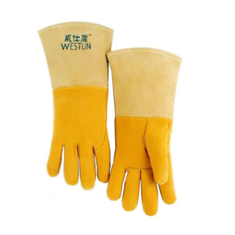 威仕盾G-2327鹿二層皮氬焊手套圖片