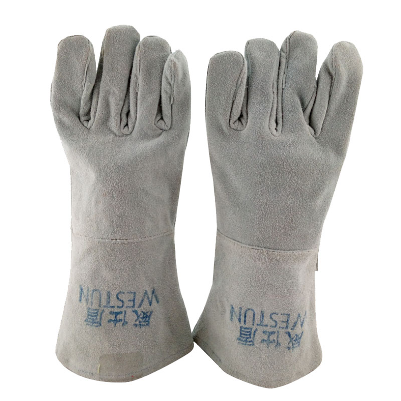 威仕盾G-1649灰色斷背電焊手套圖片2
