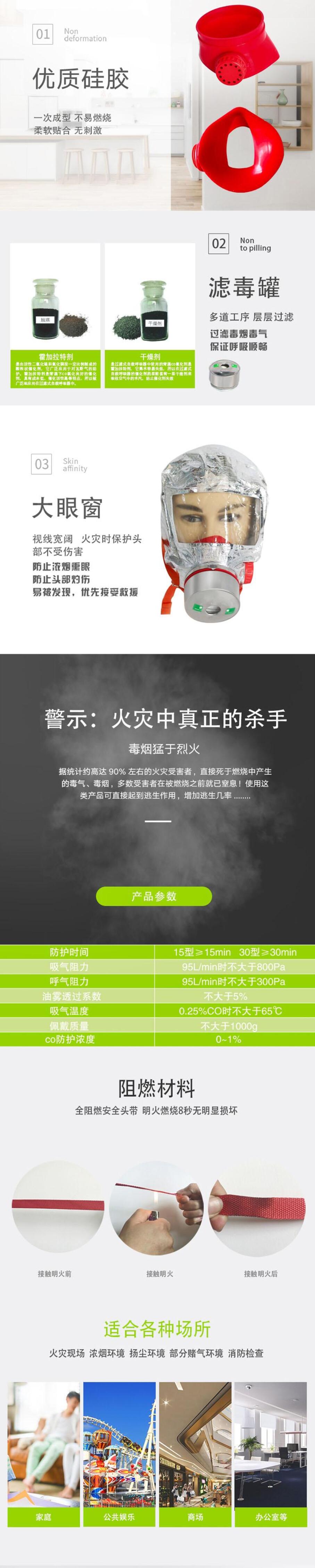 浙安TZL30火災(zāi)逃生防毒面具圖片
