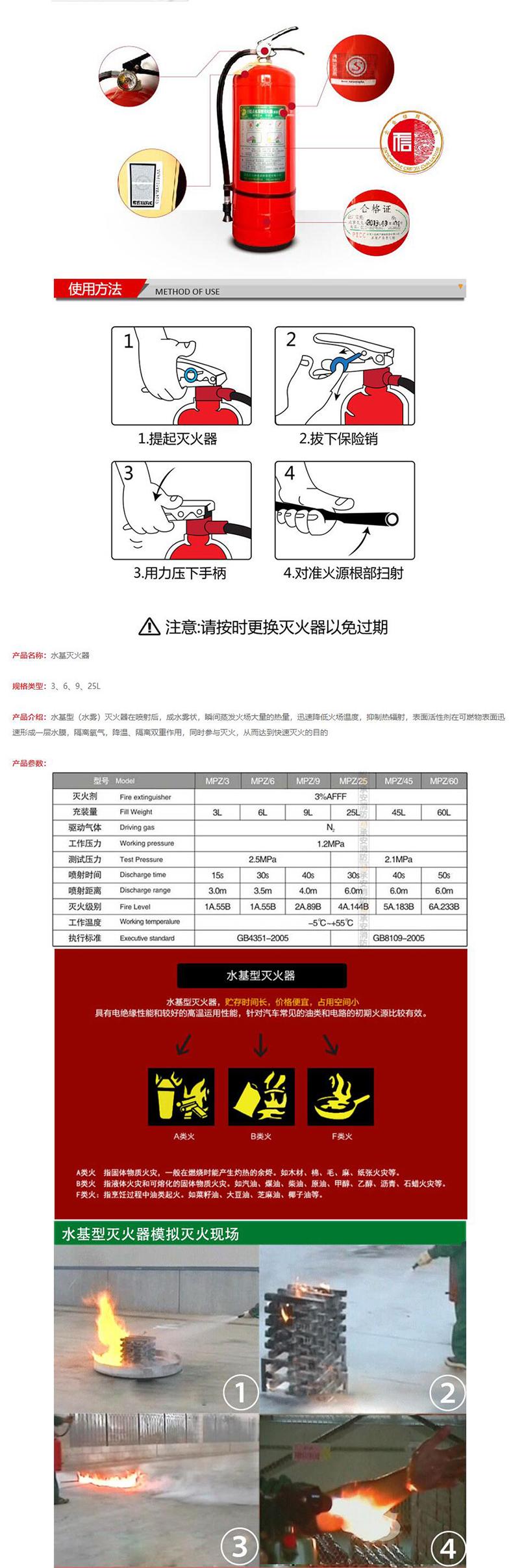 友安科技9L水基滅火器圖片