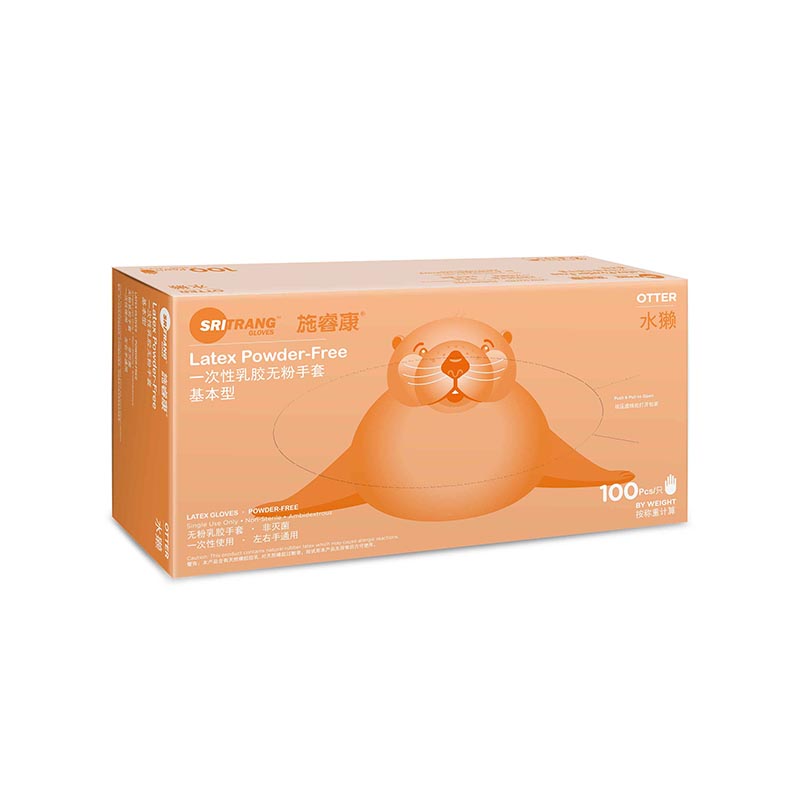 施睿康基本型一次性乳膠無粉手套圖片