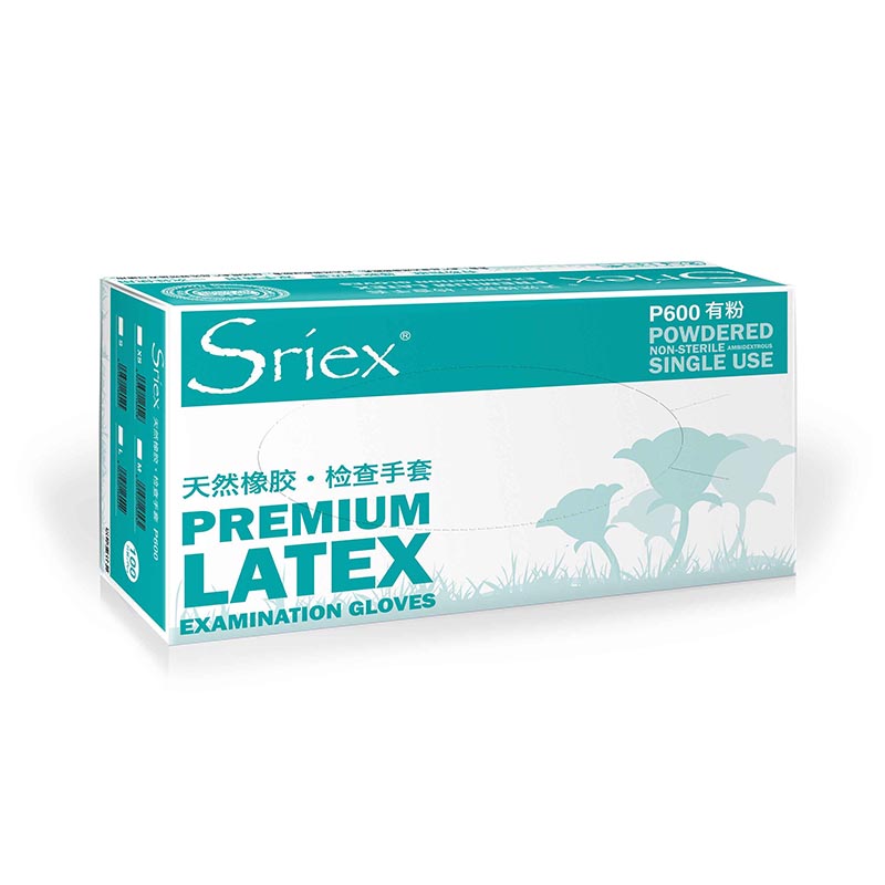 施?？礢riex P600天然乳膠檢查手套圖片