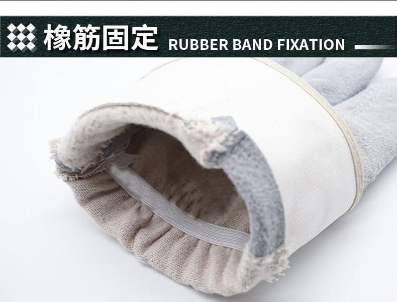 焊獸11211二層全掌短皮電焊手套圖片8