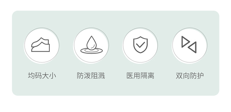 海納斯一次性印花款醫(yī)用隔離鞋套圖片2