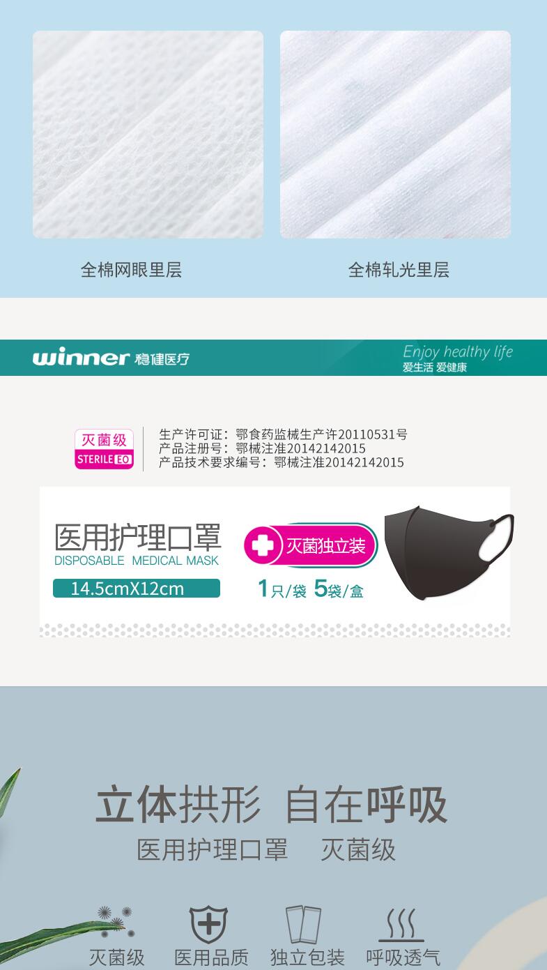 穩健604-007378一次性醫用口罩圖片1