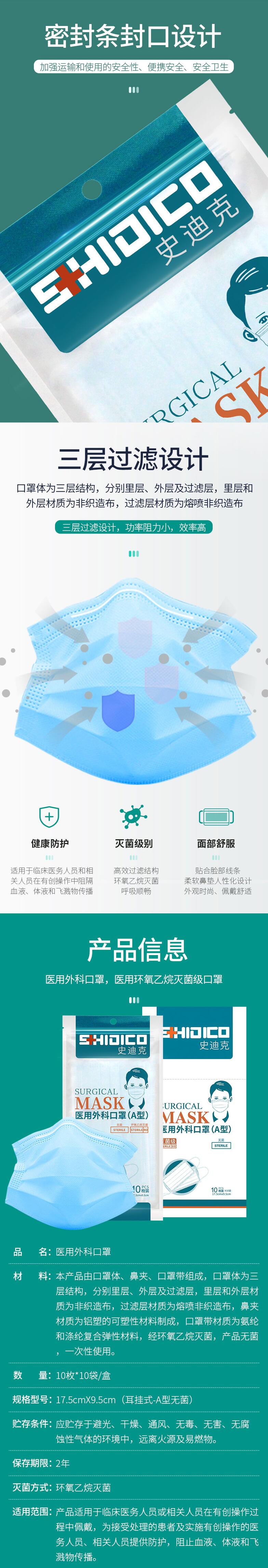 史迪克滅菌級(jí)防塵口罩圖片