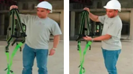 安全帶的正確系掛方法 正確安全帶系法示意圖