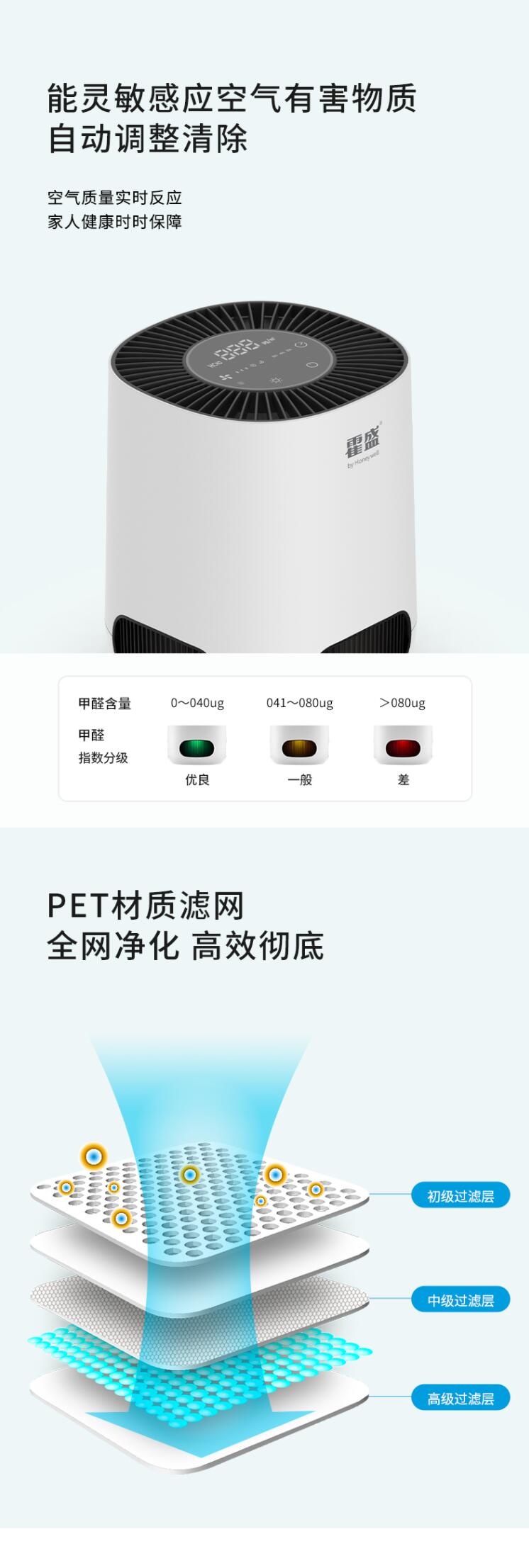 霍盛HMS-AQ-1桌面空氣凈化器圖片2