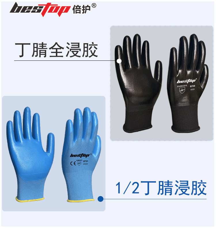 bestop倍護B708耐油防水丁腈手套圖片3