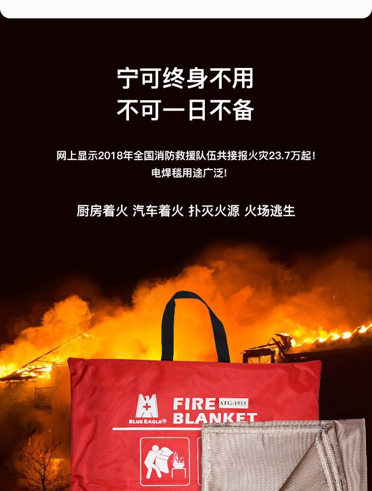 藍鷹ATG1515逃生滅火毯圖片4