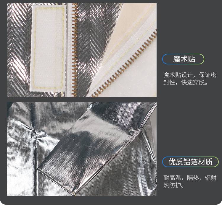 藍鷹AL29K芳綸鋁箔布大衣圖片13