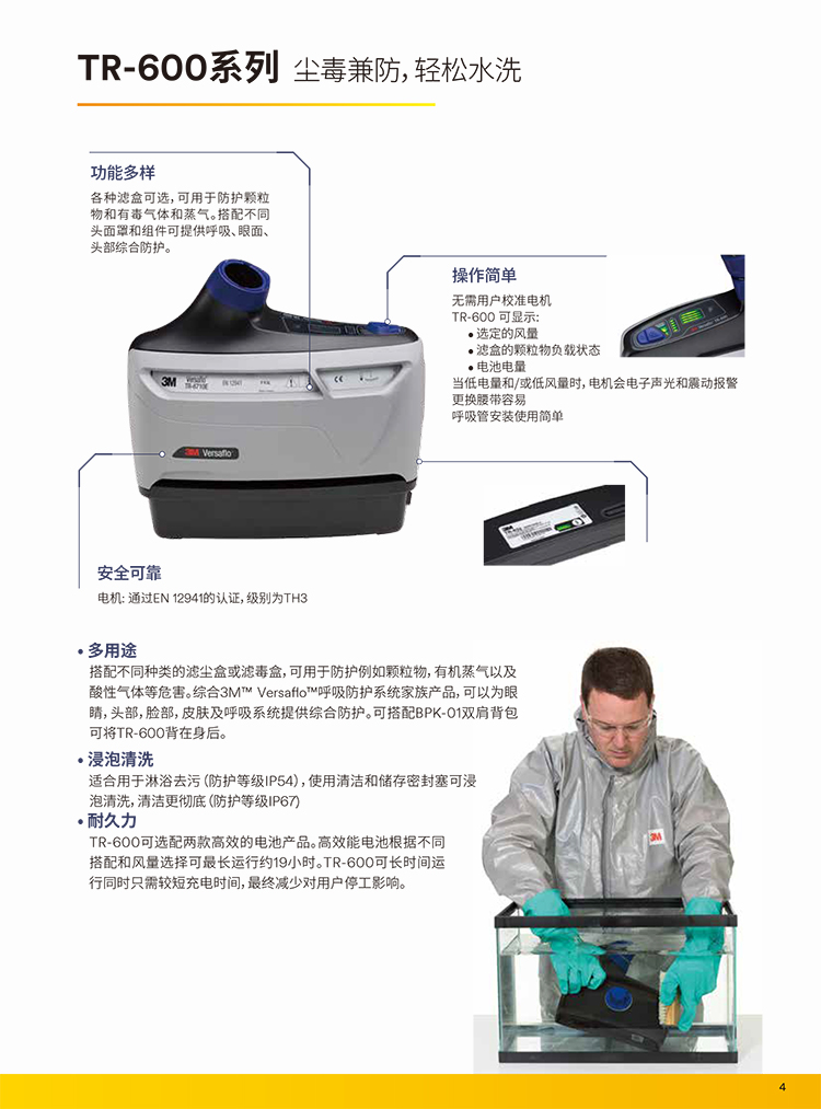 3M Versaflo TR-619電動送風(fēng)呼吸器套裝