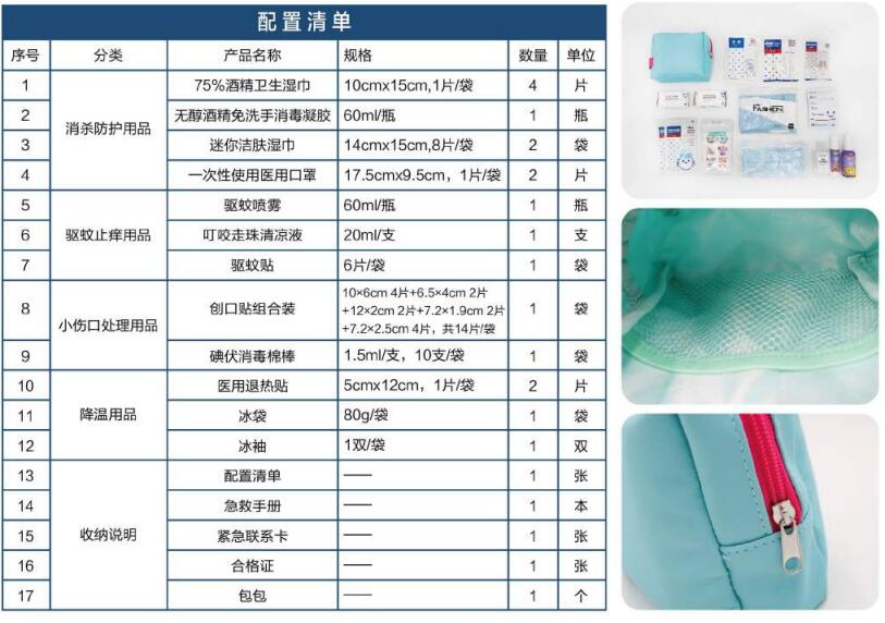 藍帆醫療HW-B002防暑降溫急救包圖片