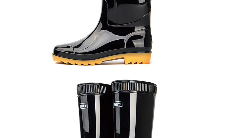 回力807高筒PVC黑色雨靴圖片8