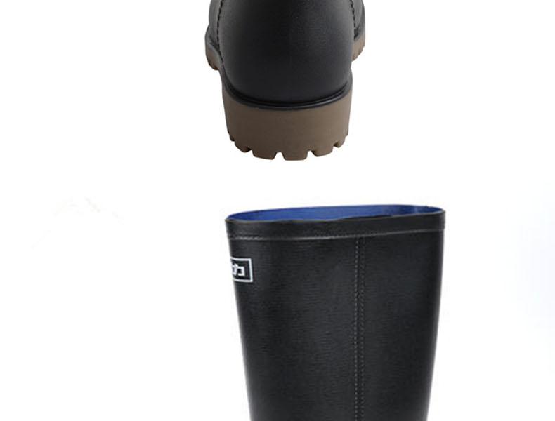 回力8128黑色PVC高筒雨靴圖片17