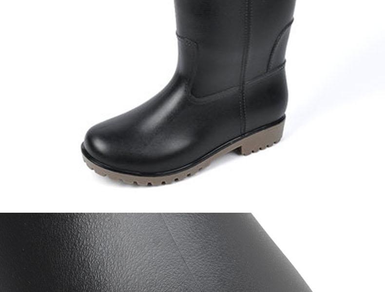 回力8128黑色PVC高筒雨靴圖片18