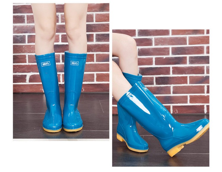 回力813藍(lán)色PVC高筒雨靴圖片9