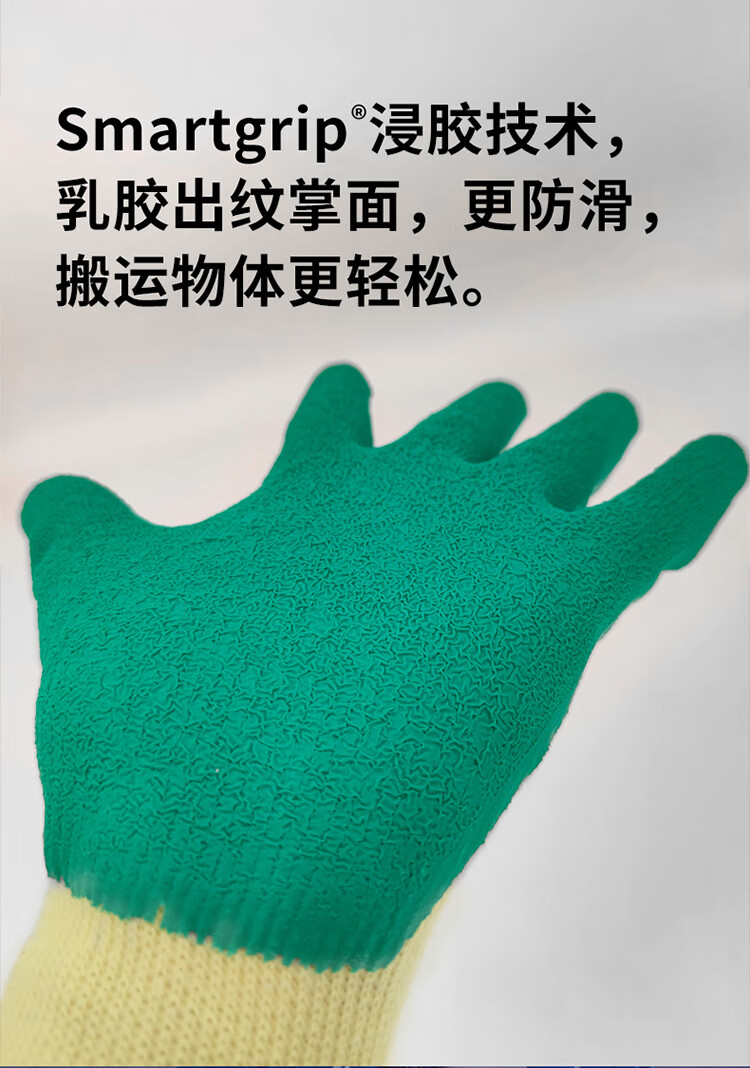 恒輝LN012乳膠耐磨勞保手套圖片3