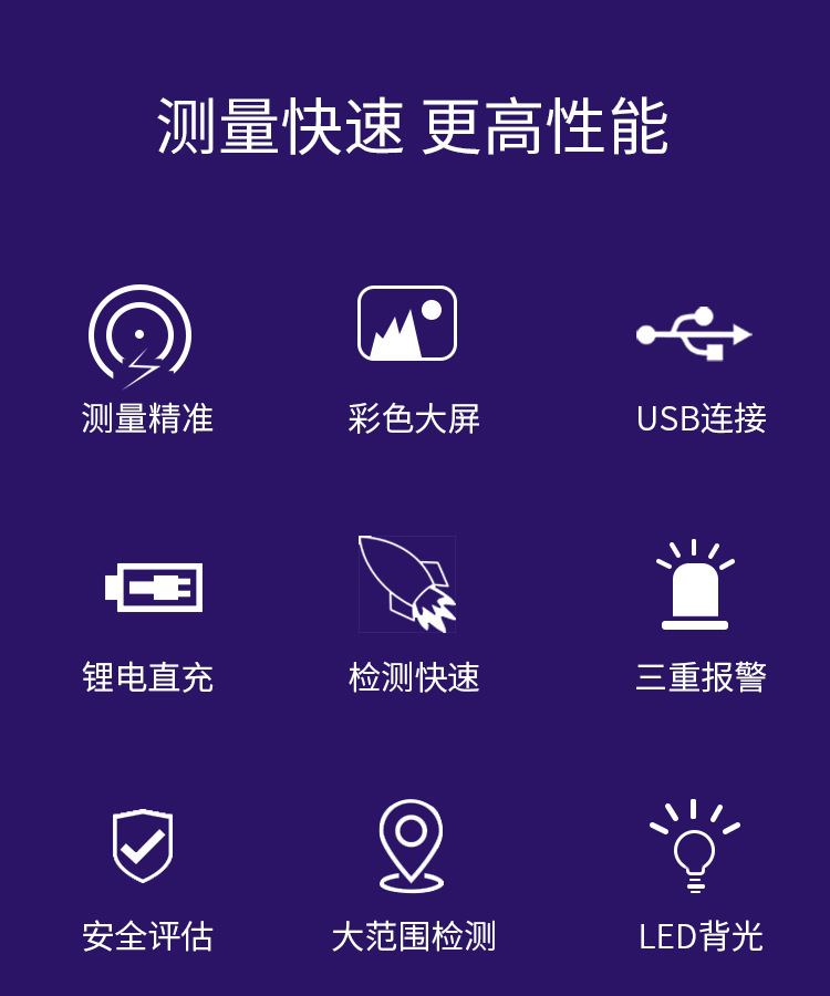 勝利(VICTOR)VC825A家用電磁波輻射檢測儀圖片4