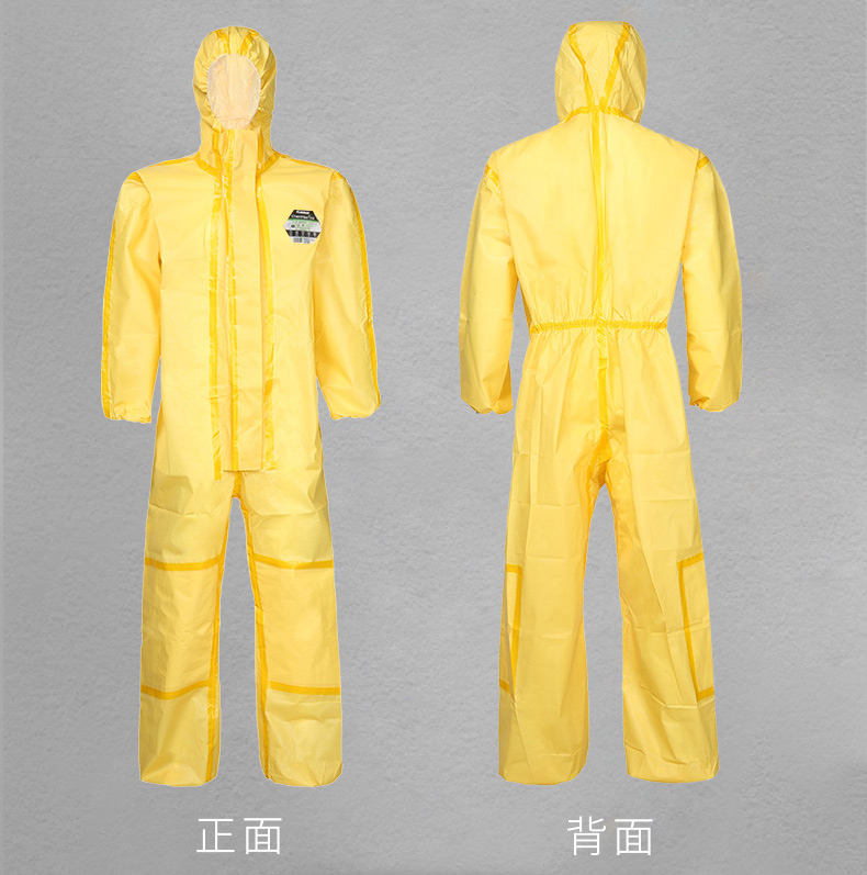 雷克蘭CT1SL428IEB凱麥斯ChemMax 1耐強(qiáng)酸強(qiáng)堿帶帽連體防化服2