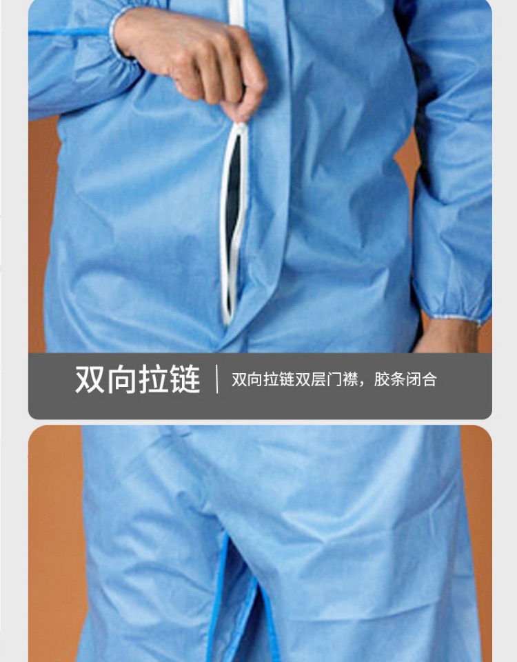 雷克蘭ES428白色帶帽連體防護服圖片4