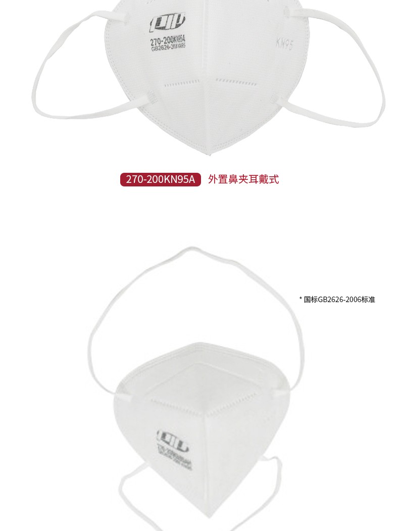 PIP 270-200KN95A折疊耳帶式KN95防塵口罩圖片12