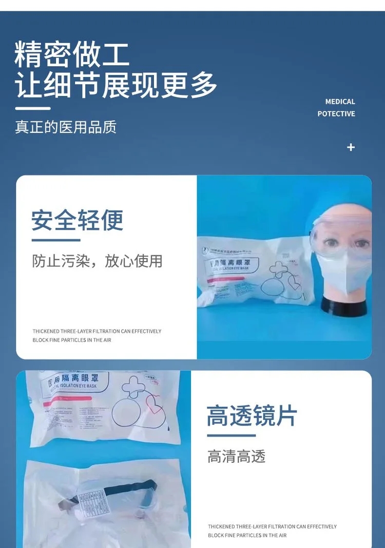 中藍(lán)醫(yī)用隔離眼罩5