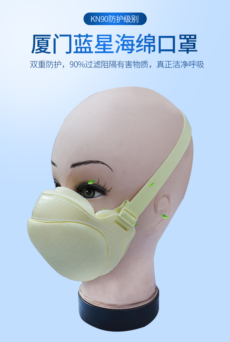 藍星FF-BG頭戴式KN90防塵口罩1