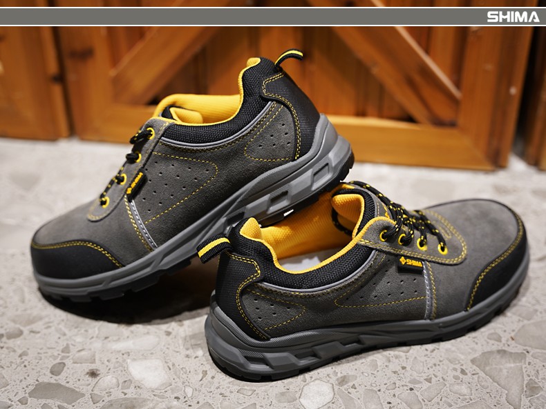 SHIMA希瑪D16002-1防砸防滑耐磨絨面牛皮安全勞保鞋圖片11
