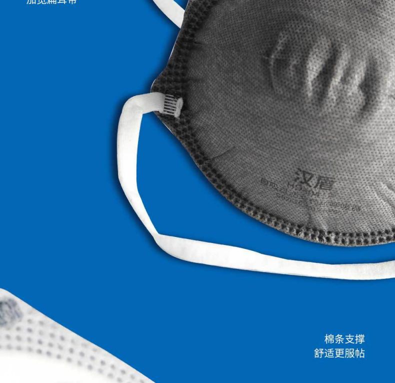 漢盾HD8042P KP95頭戴式杯狀活性炭異味防護(hù)口罩8