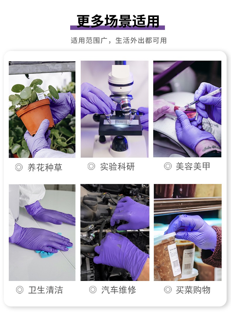 塞莫詩NM909B加厚型一次性丁腈手套圖片12