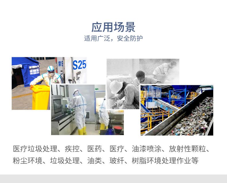 漢盾HD-BP616-1帶帽連體式膠條防護(hù)服10