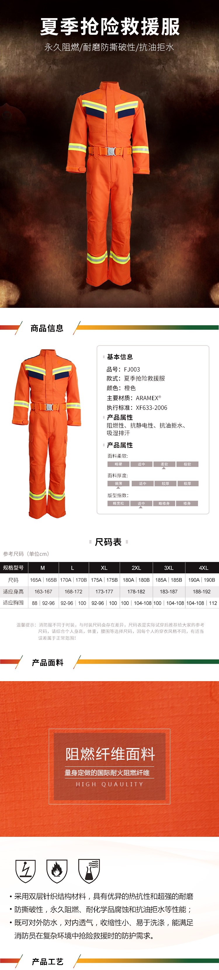 優(yōu)普泰FJ003 20式夏季搶險(xiǎn)救援服01