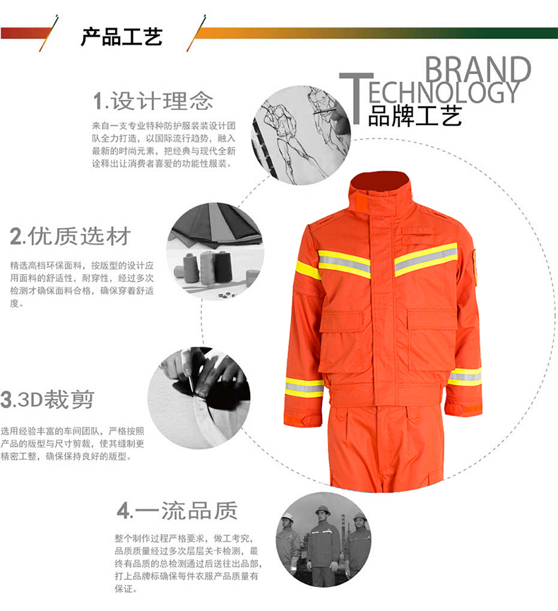 優(yōu)普泰夾克分體式消防員冬季搶險(xiǎn)救援防護(hù)服02