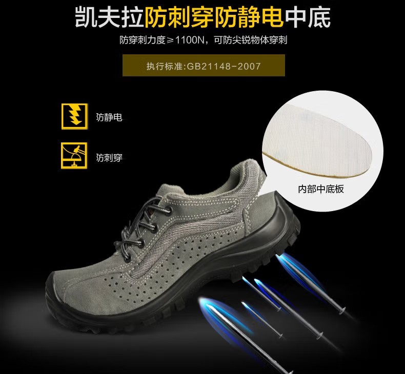 賽獅S702防砸防刺穿防靜電安全鞋3