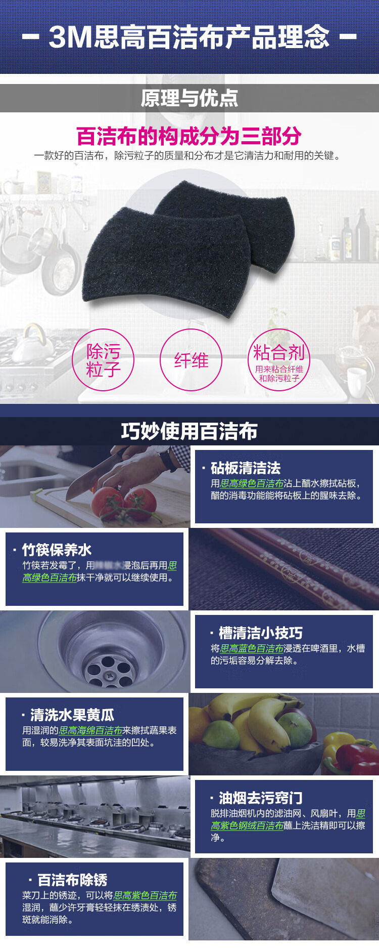 3M Scotch-Brite 2000低刮傷百潔布4