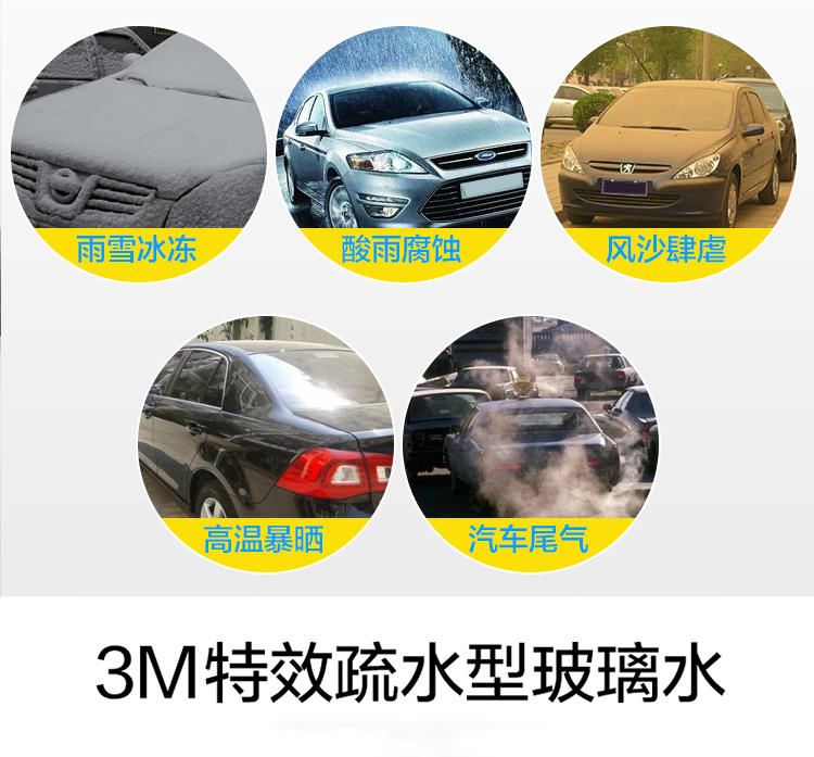 3M PN7018專業疏水型玻璃水0度7