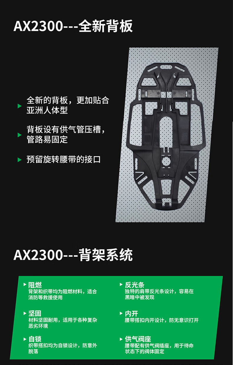 MSA梅思安10235804正壓式空氣呼吸器9L有表瓶閥AX2300 5