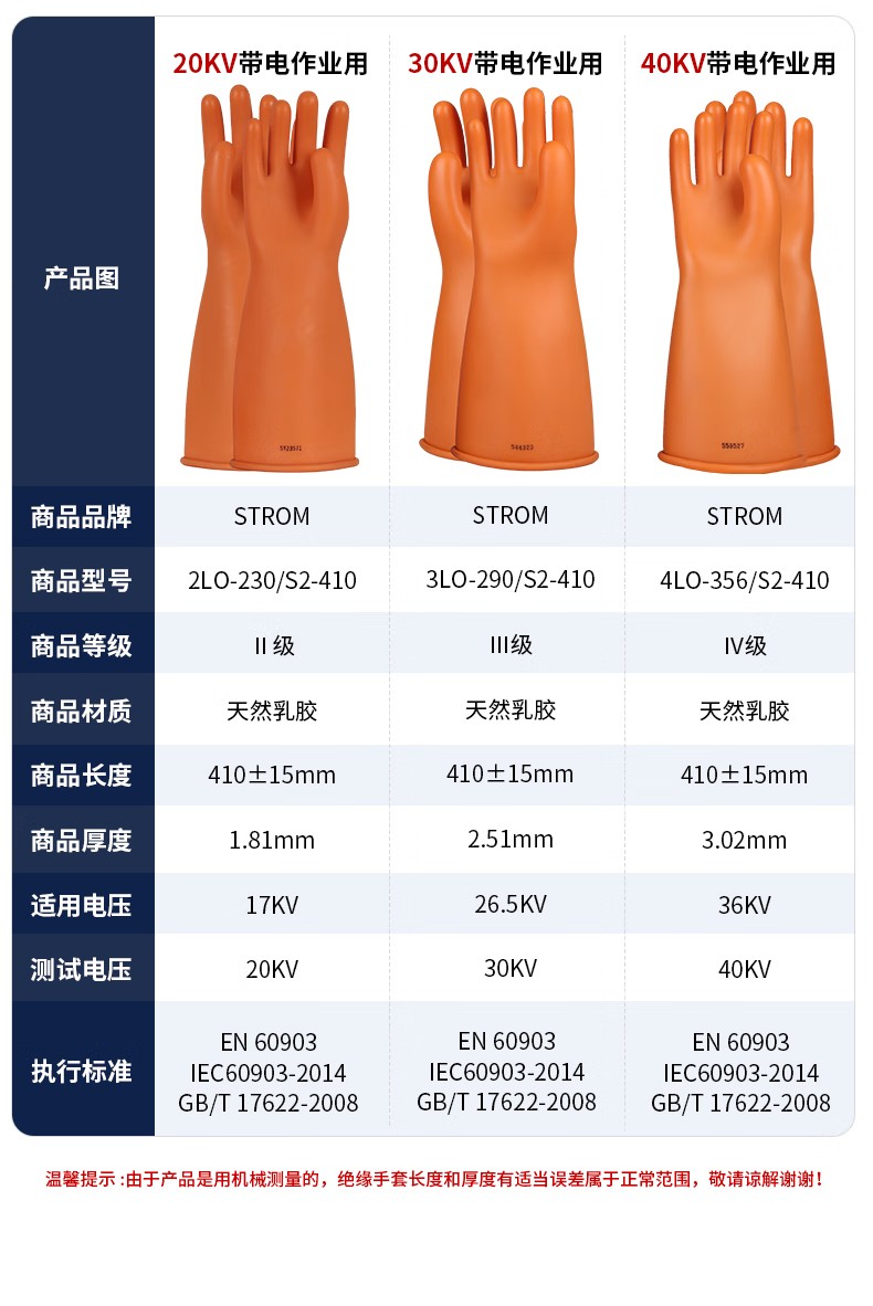 XLO-050/S1-280 STROM乳膠絕緣手套9