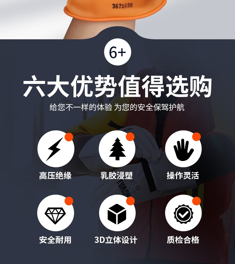 2LO-230/S2-410 STROM乳膠絕緣手套2