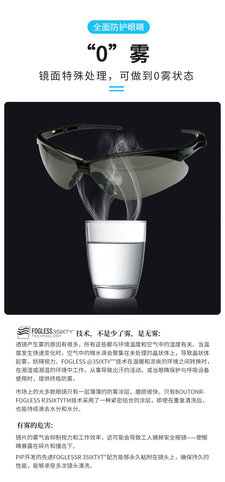 PIP 250-AN-10126運(yùn)動(dòng)型半框安全眼鏡2