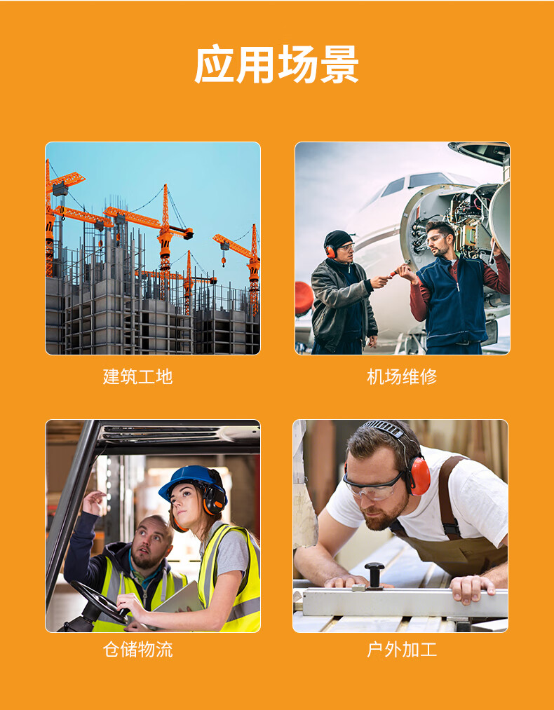 PIP 263-V3CM高強度塑膠頭盔插槽式防噪音耳罩6