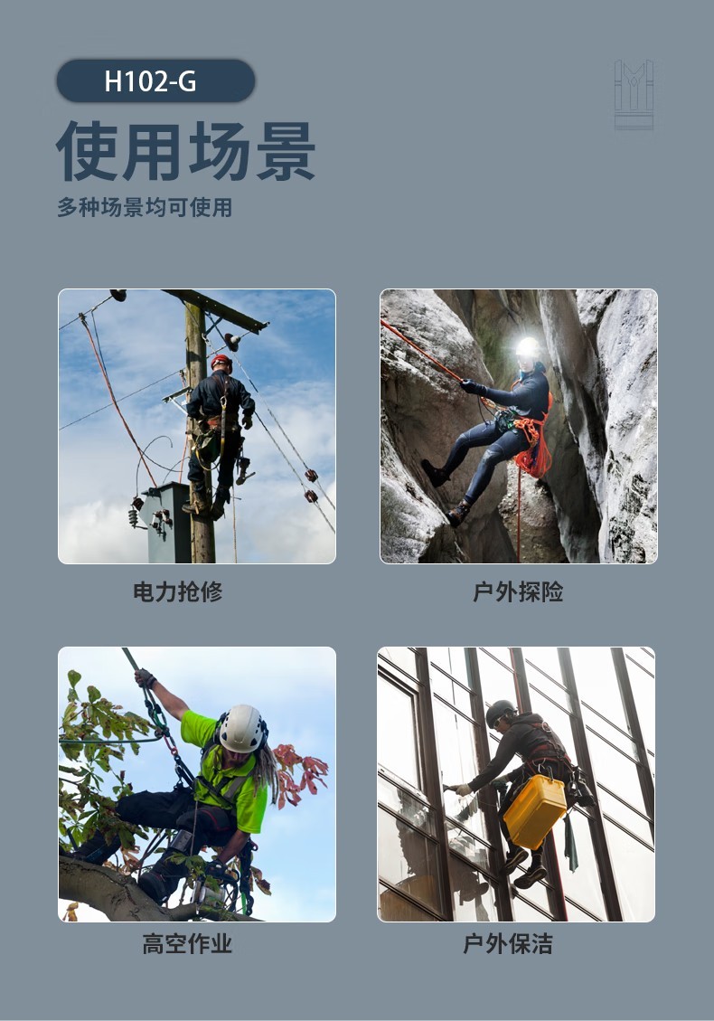 PIP H102-G舒適款全身式安全帶8