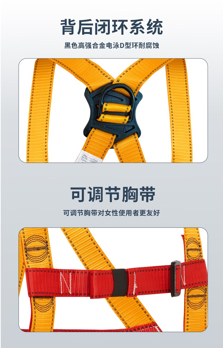 PIP H002-G經濟款雙掛點全身式安全帶5