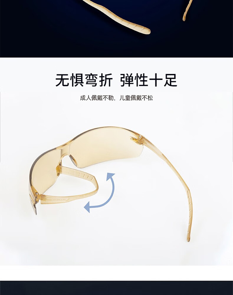 代爾塔101145 HELIUM DETECTABLE可探測款防霧防刮防沖擊安全防護眼鏡6